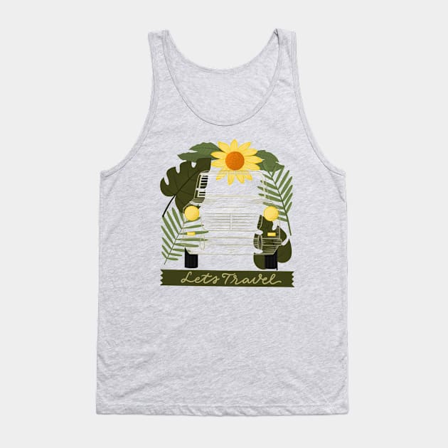 let's travel Tank Top by Karyavna